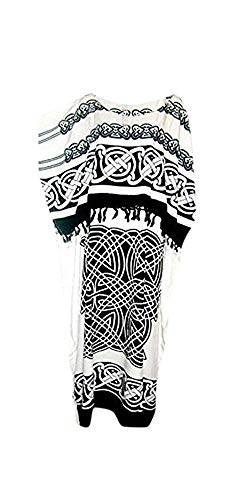 Coole Kaftane New Celtic Kaftan Kaftan-Kleid Plus One Size Coole weiche, kühle White Kaftane von Cool Kaftans