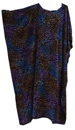 Leaf Print Kaftan Dress Long Ladies Cover Beach Night Gown Leaves Leopard One Size Cool Kaftans von Cool Kaftans