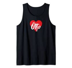 I Love Otto T-Shirt mit Aufschrift "I Love Otto First Named" Tank Top von Cool Named Personalized Heart Tees