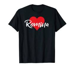 I Love Romina First Name T-Shirt I Heart Named T-Shirt von Cool Named Personalized Heart Tees