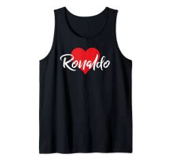 I love Ronaldo T-Shirt mit Aufschrift "I love Ronaldo", mit Herz-Namen Tank Top von Cool Named Personalized Heart Tees