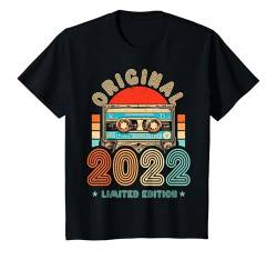 Kinder 2.Geburtstag Original Junge Mädchen Vintage Jahrgang 2022 T-Shirt von Cool Original Jahrgang Geschenke Geburtstag 2024