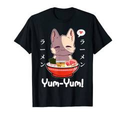 Kawaii Neko Ramen Lover Japanese Noodle Anime T-Shirt von Cool Otaku Manga Anime Tees