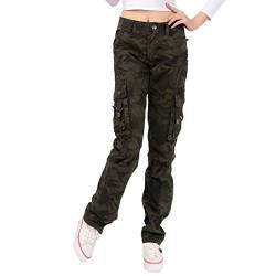 Cool&D Damen Cargo Hose Cargohose Casual Freizeit Sports Hose Arbeitshose mit Multi Pockets von Cool&D