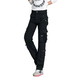 Cool&D Damen Cargo Hose Cargohose Casual Freizeit Sports Hose Arbeitshose mit Multi Pockets von Cool&D