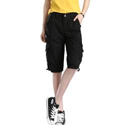 Cool&D Damen Shorts Cargo Shorts Bermudas Kurze Hosen Freizeit Sports Shorts mit Multi Pockets von Cool&D