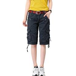 Cool&D Damen Shorts Cargo Shorts Bermudas Kurze Hosen Freizeit Sports Shorts mit Multi Pockets von Cool&D