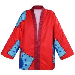 CoolChange Monkey D. Ruffy Kimono Jacke | Anime Haori Umhang | Rot | Größe: S/M von CoolChange