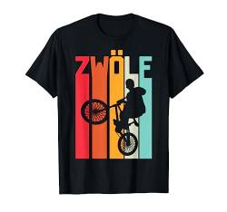 12. Geburtstag Geschenk Jungs Kinder Vintage BMX Fahrer Fan T-Shirt von Coole BMX Geburtstags Geschenke für Jungen Kinder