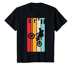 Kinder 8. Geburtstag Geschenk Jungs Kinder Vintage BMX Fahrer Fan T-Shirt von Coole BMX Geburtstags Geschenke für Jungen Kinder
