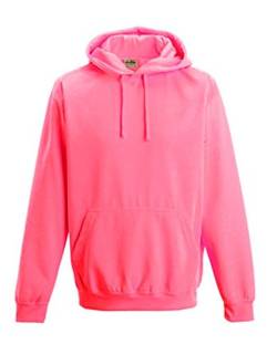 Coole-Fun-T-Shirts Herren Neon Sweatshirt mit Kapuze floureszierend, neonpink, L, 10811_neonpink_GR.L von Coole-Fun-T-Shirts