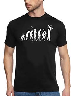 Coole-Fun-T-Shirts Herren Papa Evolution T-Shirt, Schwarz (schwarz), XXX-Large von Coole-Fun-T-Shirts