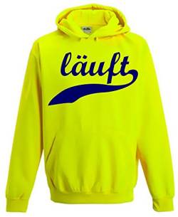 Coole-Fun-T-Shirts LÄUFT ! Kinder NEON Sweatshirt gelb Kinder 7/8 Jahre von Coole-Fun-T-Shirts