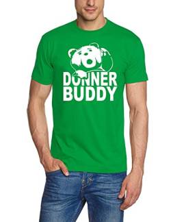 Donner Buddy - Thunder Song Teddy Fuck You Thunder T-Shirt Green Gr.M von Coole-Fun-T-Shirts