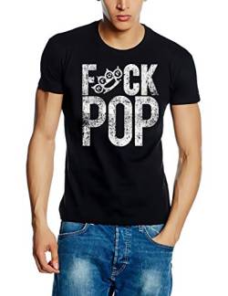 Five Finger Death Punch T-Shirt f*ck pop - Lets Rock Schwarz Gr.L von Coole-Fun-T-Shirts