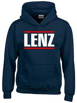 Lenz - chillen - Sich NEN Lenz Machen Hoodie Sweatshirt mit Kapuze Navy Gr.L von Coole-Fun-T-Shirts