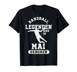 Handball Legenden sind im Mai geboren Jungs Geburtstag T-Shirt von Coole Geburtstag Geschenkideen für Handballer