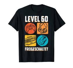 60 Geburtstag Mann Deko Gamer Zocker für 60 jährigen Mann T-Shirt von Coole Geschenkideen Geburtstag Gamer Junge
