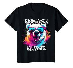 Kinder Cooler Eisbär für Eisbärenklasse Grundschule, Klassentier T-Shirt von Coole Klassenshirts mit Maskottchen, Grundschüler