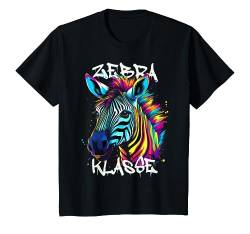 Kinder Cooles Zebra für Zebraklasse Grundschule, Klassentier T-Shirt von Coole Klassenshirts mit Maskottchen, Grundschüler