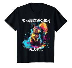 Kinder Eichhörnchen für Eichhörnchenklasse Grundschule, Klassentier T-Shirt von Coole Klassenshirts mit Maskottchen, Grundschüler