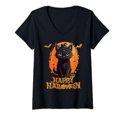 Lustiges Halloween-Shirt Happy Halloween Herren, Damen, Kinder T-Shirt mit V-Ausschnitt von Coole Lustige Halloween Motive