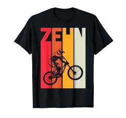 10. Geburtstag Cooles Jungs Retro Mountainbike MTB Biker T-Shirt von Coole MTB Geburtstag Mountainbike Jungen Kinder