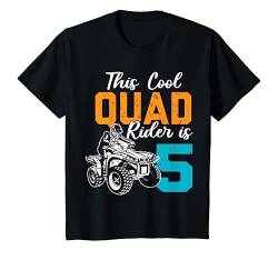 Kinder 5. Geburtstag Geschenk Quad Fahrer ATV 4x4 Jungs Kinder T-Shirt von Coole Quad Fahrer Allrad Geburtstag Geschenke