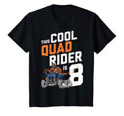 Kinder 8. Geburtstag Geschenk Quad Fahrer ATV 4x4 Jungs Kinder T-Shirt von Coole Quad Fahrer Allrad Geburtstag Geschenke