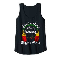 Damen Reggae Musik Mädel Rastafari Roots Reggae Jamaika Hippie Tank Top von Coole Rasta Reggae Musik