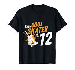 12. Geburtstag Geschenk Jungs Kinder Skater Skateboard Fan T-Shirt von Coole Skater Geburtstag Geschenke Jungen Kinder