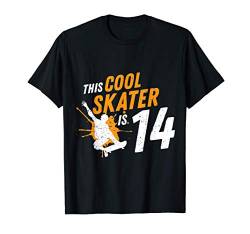 14. Geburtstag Geschenk Jungs Kinder Skater Skateboard Fan T-Shirt von Coole Skater Geburtstag Geschenke Jungen Kinder