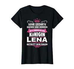 Lena Vorname Königin Geschenk Name Lustiger Spruch Witz T-Shirt von Coole Vorname Geschenke & Outfits