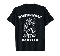 Feuerholz Verleih Forst Landwirt Geschenke Vintage Brennholz T-Shirt von Coole freche Sprüche Fun Shirt Factory