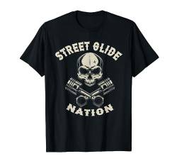 Street Glide Nation Cool Biker Motorrad Motorrad T-Shirt von Coole freche Sprüche Fun Shirt Factory