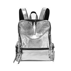 Coolives Damen Kleine Rucksackhandtasche Teenager Mädchen Rucksäcke Daypack Silber EINWEG von Coolives