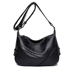 Coolives Damen Umhängetasche Casual Schultertasche Messenger Tasche Schwarz EINWEG von Coolives