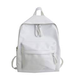 Coolives Teenager-Mädchen Rucksack Süßigkeitsfarbe Schultasche Casual Daypacks aus PU-Leder Weiß EINWEG von Coolives