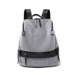 Kris Anna Damen Rucksack Mesh Rucksackhandtasche Eimer Rucksäcke Daypack aus Nylon für Teenager-Mädchen Frauen Silber-Grau EINWEG von Coolives