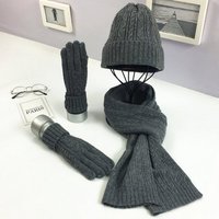 Coonoor Mütze & Schal Schal Mütze Handschuhe Set für Mann und Frau von Coonoor