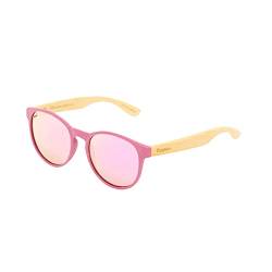 Copaiba Sonnenbrille Polarisiert - Indonesien Kollektion - Modell Unisex - Ultraviolett-Schutz - Gläser mit Antireflexions- und Antikratzbeschichtung - Handgefertigt - Farbe Pink von Copaiba