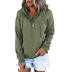 Copelsie Hoodie Damen Weiss, Strickjacke Damen lang, Damen Kapuzenpullover Sport Langarm Farbabstimmung Leichter Basic Pullover Hoodie Farbkontrast Patchwork Kapuze Tasche Sweatshirt Top von Copelsie