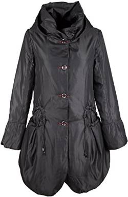 Copine Damen Mantel Parka Kapuze (36, grau) von Copine