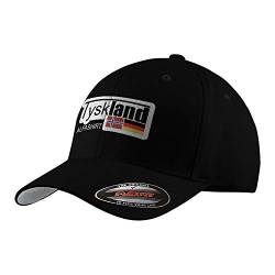 Copytec Flexfit Cap Tyskland Norwegen Nordland Skandinavien Noreg Germany #34221, Farbe:Schwarz, Flexfit Kappe:S/M von Copytec