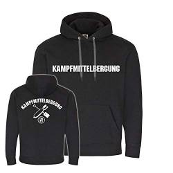 Copytec Kampfmittelbergung Pionier Kampfmittel Räumer Sprengmeister Hoodie SW #24571, Größe:XXL, Farbe:Schwarz von Copytec