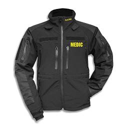 Copytec Softshell Jacke Medic Ambulance Sanitäter Notarzt Doktor Feldarzt #38901, Größe:L, Farbe:Schwarz von Copytec