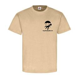 FschPzAbwBtl 272 Bundeswehr Fallschirmpanzerabwehrbataillon 272 - T Shirt #11212, Größe:XL, Farbe:Sand von Copytec