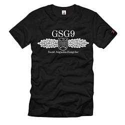 GSG 9 Sankt Augustin-Hangelar Bundespolizei BPOL T-Shirt#1463, Größe:L, Farbe:Schwarz von Copytec