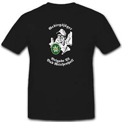 Gebirgsjäger Brigade 23 Bad Reichenhall Deutschland - T Shirt #12418, Größe:XXL, Farbe:Schwarz von Copytec