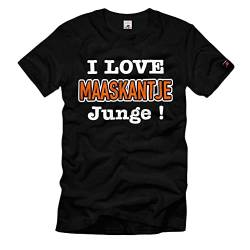 I Love maaskantje Junge Kids Comedy verrückte Mongo Film New T-Shirt#38957, Größe:L, Farbe:Schwarz von Copytec